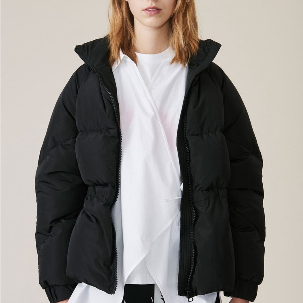 GANNI Tech Down Jacket. Size 36. Black.